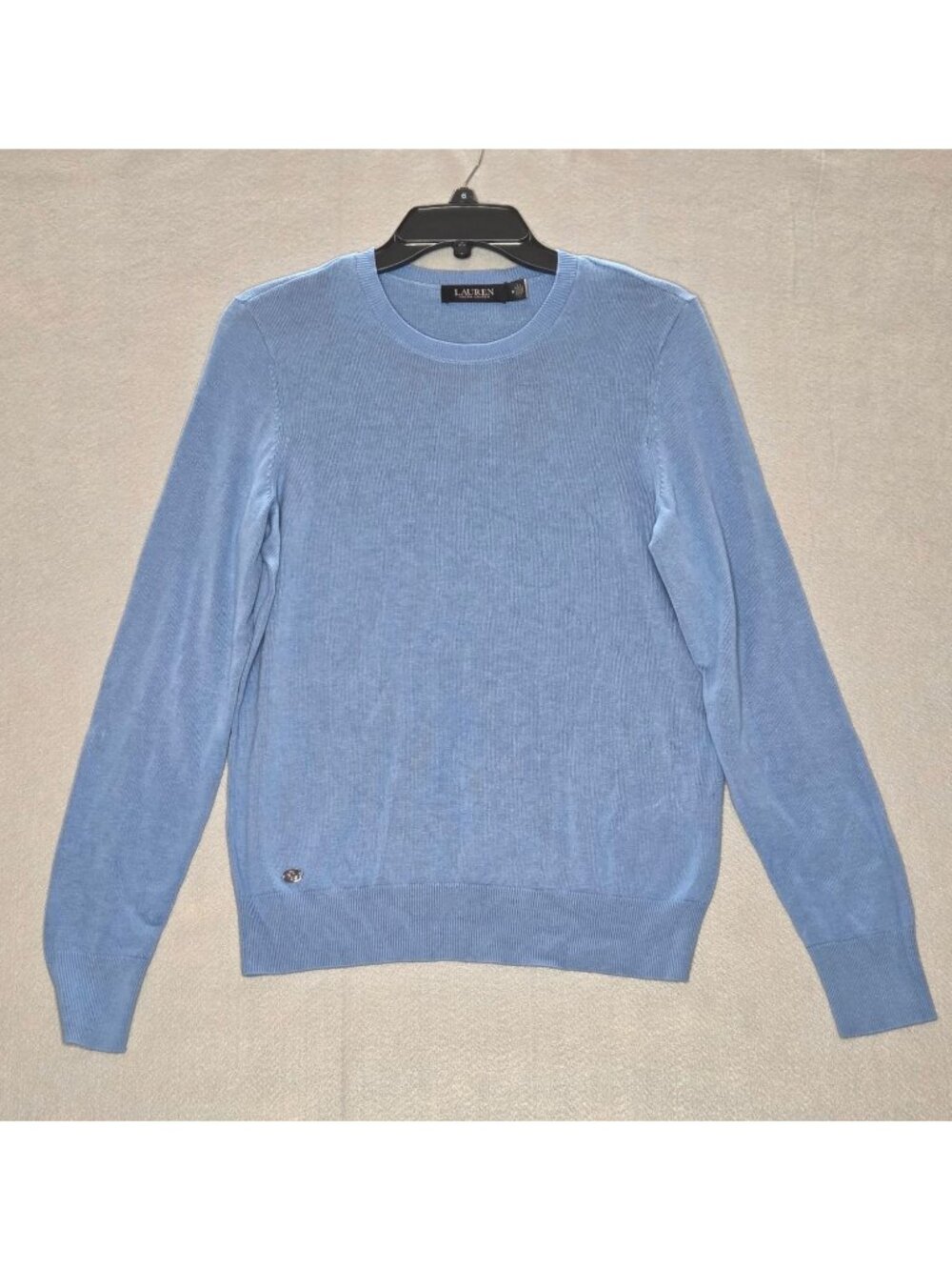 Lauren Ralph Lauren Cotton-Blend Sweater Sky Blue